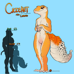 anthro chart comparing female flat_chested genitals size_chart solo tail vulva xenoforge eublepharid gecko leopard_gecko lizard reptile scalie 1:1 hi_res