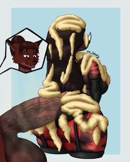 anal anal_penetration anthro balls big_balls big_breasts big_butt big_penis bodily_fluids breasts butt butt_focus clothing colored_cum covered_eyes cum cum_all_over cum_drip cum_everywhere cum_in_hair cum_on_body cum_on_breasts cum_on_butt cum_on_face cum_on_penis dripping duo female foreskin genital_fluids genitals hair huge_balls huge_butt huge_penis lingerie lingerie_panties looking_down male male/female messy musk musky_penis penetration penile penile_penetration penis penis_in_ass simple_background smile smirk solid_cum unusual_bodily_fluids unusual_cum unusual_genital_fluids vein veiny_penis yellow_cum mrf0zzy mythology lucien_(mrf0zzy) canid canine dragon fox mammal mythological_creature mythological_scalie scalie 4:5 absurd_res hi_res