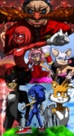 anthro black_body black_fur blue_body blue_fur butt eyewear female flower fur glasses group hammer male melee_weapon piko_piko_hammer plant rose_(flower) tools weapon holimount sega sonic_the_hedgehog_(series) amy_rose dr._eggman knuckles_the_echidna miles_prower rouge_the_bat shadow_the_hedgehog sonic_the_hedgehog bat canid canine echidna eulipotyphlan fox hedgehog human mammal monotreme hi_res