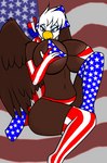 5_fingers american_flag american_flag_bikini anthro beak bedroom_eyes big_breasts bikini biped black_eyebrows blue_bikini_top blue_clothing blue_eyeliner blue_eyes blue_legwear blue_stockings blue_thigh_highs bottomwear breasts brown_body brown_feathers cleavage clothed clothing eyebrows eyelashes eyeliner eyeshadow feathered_wings feathers female fingers flag_bikini front_view fully_clothed half-closed_eyes huge_breasts legwear looking_at_viewer makeup midriff multicolored_body multicolored_feathers narrowed_eyes navel nipple_outline non-mammal_breasts pattern_bikini pattern_clothing pattern_legwear pattern_stockings pattern_swimwear pattern_thigh_highs pose purple_eyes red_bikini red_clothing red_legwear red_stockings red_swimwear red_thigh_highs seductive skimpy skimpy_bikini solo star stockings string_bikini striped_bikini striped_clothing striped_legwear striped_stockings striped_swimwear striped_thigh_highs stripes swimwear thick_thighs thigh_highs topwear two-piece_swimsuit two_tone_body two_tone_feathers under_boob united_states_of_america white_bikini white_body white_clothing white_feathers white_legwear white_stockings white_swimwear white_thigh_highs wide_hips winged_arms wings yellow_beak barn-flakes patricia_(barn-flakes) accipitrid accipitriform avian bald_eagle bird eagle sea_eagle 2022 digital_media_(artwork) pinup shaded