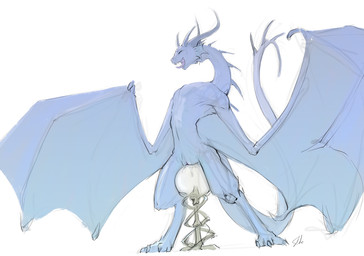 claws digitigrade female feral long_neck long_tail looking_pleasured magic_orb masturbation membrane_(anatomy) membranous_wings on_hind_legs open_mouth simple_background solo spread_wings tail toe_claws vaginal vaginal_masturbation white_background wing_claws wings slate european_mythology mythology dragon mythological_creature mythological_scalie scalie western_dragon wyvern 2021 signature sketch