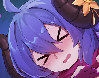 blue_hair blush blush_lines bodily_fluids female flower hair horn open_mouth plant solo tears sollyz league_of_legends riot_games tencent kindred_(lol) lamb_(lol) animal_humanoid bovid bovid_humanoid caprine caprine_humanoid humanoid mammal mammal_humanoid sheep_humanoid 2020