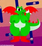 anthro breasts casual_nudity female genitals nipples non-mammal_nipples pussy slightly_chubby solo tail thick_thighs wings josh_the_ultra_dimensional_being bandai_namco dig_dug mythology dragon fygar mythological_creature mythological_scalie pooka pooka_(dig_dug) scalie absurd_res hi_res