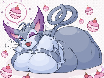 anthro anthrofied big_breasts big_butt blue_eyes breasts butt female food humanoid_face kemono licking licking_lips licking_own_lips looking_at_viewer nude one_eye_closed open_mouth overweight overweight_anthro overweight_female poke_puff self_lick solo tongue tongue_out wink leonkatlovre nintendo pokemon felid generation_4_pokemon mammal pokemon_(species) purugly 2020 4:3 aliasing digital_media_(artwork) icon pictographics signature