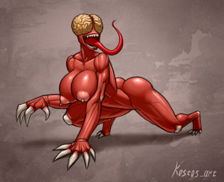 areola big_breasts bone brain breasts erect_nipples exposed_bone exposed_brain exposed_muscle female nipples not_furry organs smile solo kostos_art capcom resident_evil bow_experiment_(resident_evil) flesh_creature humanoid licker_(resident_evil) monster monstrous_humanoid t-virus_mutant_(resident_evil) undead zombie 2016