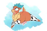 ahegao animal_print antlers blue_antlers blue_eyes bodily_fluids chest_tuft cow_print female feral fur horn lactating looking_pleasured milk multicolored_body multicolored_fur scut_tail short_tail solo tail teats tongue tongue_out tuft two_tone_body two_tone_fur udders welost them's_fightin'_herds velvet_reindeer_(tfh) deer mammal new_world_deer reindeer 2024 digital_drawing_(artwork) digital_media_(artwork) hi_res story_at_source