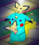 alternate_color group hair hypnosis male mind_control open_mouth ringed_eyes sleeping spiral_eyes charly-sparks nintendo pokemon trimint_the_pikachu generation_1_pokemon generation_2_pokemon pichu pikachu pokemon_(species) 2019 digital_media_(artwork) hi_res