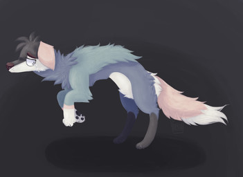 ambiguous_gender black_pawpads blue_body blue_fur bodily_fluids brown_eyebrows brown_nose claws crying digitigrade eyebrows feral floppy_ears fur grey_background grey_body grey_fur half-closed_eyes head_tuft lop_ears mouthless narrowed_eyes on_hind_legs pawpads paws pink_body pink_fur sad simple_background snout solo teal_body teal_fur tears tuft whisker_spots white_body white_fur jaspering atticus_(jaspering) canid canine canis domestic_dog mammal 2017 digital_media_(artwork) digital_painting_(artwork) full-length_portrait paint_tool_sai_(artwork) painting_(artwork) portrait shaded watermark