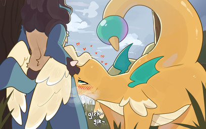ambiguous_gender ambiguous_penetrated anthro black_body black_fur blue_body blue_fur blush bodily_fluids cum cum_in_mouth cum_inside duo faceless_character feathered_wings feathers fellatio fur genital_fluids hand_spike head_wings heart_symbol interspecies male male/ambiguous male_anthro male_penetrating male_penetrating_ambiguous membrane_(anatomy) membranous_wings oral orange_body orange_scales penetration penile scales sex small_wings spikes spikes_(anatomy) tail thick_tail unusual_wing_placement wing_grab wings yellow_body yellow_feathers yellow_fur yellow_scales cometdragonite game_freak mythology nintendo pokemon canid canine dragon generation_4_pokemon generation_9_pokemon lucario mammal mega_dragonite mega_evolution mythological_creature mythological_scalie pokemon_(species) reptile scalie 2025 absurd_res hi_res