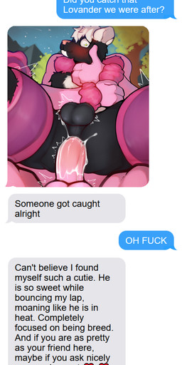 anal anthro bodily_fluids cum cum_in_ass cum_inside duo electronics genital_fluids male male/male on_lap phone phone_screen plant questionable_consent ribbons_(anatomy) shooting_star size_difference text text_message texting tree jarlium palworld pocketpair lovander mammal murid murine pal_(species) rat rodent absurd_res english_text hi_res