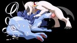 16:9 absol balls blue_body bodily_fluids butt claws cum cum_in_mouth cum_inside cum_on_butt cum_on_tongue duo eyes_closed fellatio female female_penetrated feral feral_on_feral feral_penetrated feral_penetrating feral_penetrating_feral generation_2_pokemon generation_3_pokemon genital_fluids genitals knot lapis_the_suicune larger_female larger_penetrated legendary_pokemon lumen_the_absol male male/female male_penetrating male_penetrating_female nintendo open_mouth oral oral_penetration pata pawpads penetration penile penis pokemon pokemon_(species) pussy sex simple_background size_difference smaller_male suicune sweat toe_claws tongue tongue_out white_body widescreen
