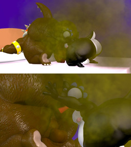 anal anthro balls bed belly big_belly big_butt butt duo fart fart_cloud fart_fetish furniture gas genitals heart_eyes heart_symbol huge_butt male male/male oral overweight pec_grab pecs penis pillow rimming sex slightly_chubby smelly tail thick_thighs tongue tongue_out wide_hips kanebrentkoopa mario_bros mythology nintendo blade_yoshi kane_brent_koopa dinosaur dragon koopa mythological_creature mythological_scalie prehistoric_species reptile scalie turtle yoshi 3d_(artwork) comic digital_media_(artwork) hi_res source_filmmaker_(artwork)