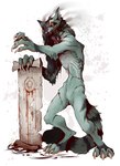 anthro creepy female solo kredri felid feline mammal undead unknown_species zombie hi_res