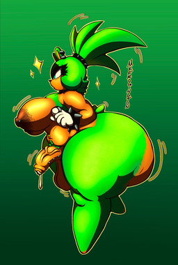 accessory anthro areola balls barbell_piercing big_areola big_balls big_breasts big_butt big_nipples big_penis black_background bodily_fluids body_hair bracelet breasts butt countershade_face countershading dark_areola dripping ear_piercing ear_ring erection eyelashes featureless_feet feet foreskin freckled_areola freckles genital_fluids genital_piercing genitals gynomorph happy_trail huge_butt intersex jewelry long_eyelashes motion_lines nipple_piercing nipples nude nude_gynomorph penis piercing precum precum_drip pubes ring_piercing side_view simple_background solo spiked_bracelet spikes thick_thighs mrfrogington idw_publishing sega sonic_the_hedgehog_(comics) sonic_the_hedgehog_(idw) sonic_the_hedgehog_(series) surge_the_tenrec afrosoricid mammal tenrec hi_res signature
