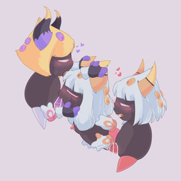 2_horns 4_hands 8_eyes anthro anthro_on_anthro anthro_penetrated anthro_penetrating anthro_penetrating_anthro armless black_horn blush blush_lines bodily_fluids breasts brown_body brown_breasts brown_skin censor_bar censored_genitalia censored_penis censored_vulva clothing cum cum_in_vagina cum_inside cute_fangs double_penetration ejaculation empty_eyes erect_nipples erection eyes_closed fangs female female_anthro female_penetrated floating_hands from_behind_position from_front_position genital_fluids genitals gloves gloves_only group group_sex hair hand_on_back hand_on_face hand_on_hip hand_on_horn handwear handwear_only heart_eyes heart_symbol horn horn_grab ineffective_censorship legless looking_pleasured male male/female male_anthro male_penetrating male_penetrating_female mostly_nude mostly_nude_anthro mostly_nude_female mostly_nude_male multi_eye multi_hand multicolored_horn narrowed_eyes nipples open_mouth orange_eyes orange_horn penetration penile penile_penetration penis penis_in_mouth penis_in_vagina pink_eyes pink_nipples pink_penis purple_horn purple_penis sex simple_background sweat sweatdrop tapering_penis teeth threesome tongue tongue_out trio unusual_anatomy unusual_eye_placement vaginal vaginal_penetration vein veiny_penis white_background white_hair yellow_fangs yellow_horn ariarik_o0 kirby_(series) nintendo dark_taranza queen_sectonia_(original_form) taranza arachnid arthropod spider spidr 1:1 2021 censored digital_drawing_(artwork) digital_media_(artwork) hi_res