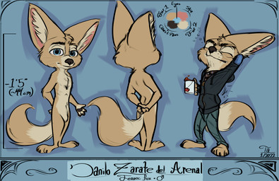 3_toes 4_fingers anthro beverage blue_eyes chart chest_tuft clothed clothing container cup featureless_crotch feet fingers gender_symbol hand_behind_head hands_behind_back head_tuft height_chart holding_container holding_cup holding_mug holding_object hoodie inner_ear_fluff male male_symbol mug multicolored_body nude pawpads solo stretching symbol tan_body tea text tired toes topwear tuft two_tone_body whiskers conditional_dnp tangerine_(artist) danilo_(tangerine) canid canine fennec_fox fox mammal true_fox 2022 digital_drawing_(artwork) digital_media_(artwork) hi_res model_sheet signature
