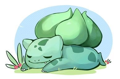 ambiguous_gender feral grass green_body lying on_front outside plant simple_background sleeping solo sploot white_background wind mustachemutt nintendo pokemon bulbasaur elemental_creature flora_fauna generation_1_pokemon pokemon_(species) 2017 2d_animation animated frame_by_frame subtle_animation