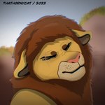 feral solo thathornycat thamani felid feline lion mammal pantherine 1:1 bust_portrait colored hi_res portrait