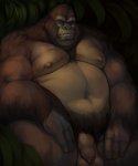 anthro balls flaccid foreskin genitals humanoid_genitalia humanoid_penis long_foreskin male nipples nude overweight overweight_anthro overweight_male penis solo unretracted_foreskin khangakhai ape gorilla haplorhine mammal primate 2020 digital_media_(artwork) hi_res