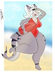 anthro beach female hair seaside solo lot_par fan_character sharkie fish marine shark 3:4 absurd_res hi_res