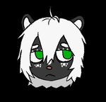 anthro femboy green_eyes hair male solo white_hair maeowo mae_peppermint mammal mephitid skunk alpha_channel