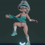 backflip female flashing genitals pussy solo text valenok nintendo splatoon marie_(splatoon) animal_humanoid cephalopod cephalopod_humanoid humanoid inkling marine marine_humanoid mollusk mollusk_humanoid 1:1 animated hi_res no_sound russian_text short_playtime webm