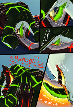 1_eye 4_fingers black_body blue_background bodily_fluids circuit_markings claws countershading duo fingers from_front_position genital_fluids genitals glistening glistening_body gradient_penis green_markings green_penis heart_symbol internal intersex intersex/intersex light lying maleherm markings metallic_body missionary_position moan not_furry on_back onomatopoeia overweight penetration penis precum red_markings scratching sex silver_countershading simple_background size_difference sound_effects star_(marking) tail tapering_penis text vaginal vaginal_penetration vulva white_body white_countershading x-ray_view lumen_fox ben_10 cartoon_network aether_(strawberryoverlord) fan_character malware_(ben_10) alien galvanic_mechamorph goo_creature comic hi_res lighting shaded