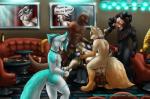 2014 animal_genitalia anthro artik_ninetails balls barbs breasts canine canine_penis club condom cum demon ear_piercing eyebrow_piercing facial_piercing fellatio female foot_fetish footjob group handjob handy hindpaw male mammal nude oral oral_sex panties paws penetration penis piercing popcornpanic pussy scalie sex straight stripper sucking throat_swabbing underwear undressing vaginal vaginal_penetration weapon wolf
Rating: Explicit
Score: 8
User: popcornpanic
Date: February 06, 2014