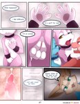 2018 anthro anus bodily_fluids claws close-up colored comic crossgender cum cum_in_pussy cum_inside darkmirage dialogue digital_media_(artwork) dragonchu_(character) dream english_text erection featureless_chest felid female female_penetrated fingering fingering_self fur gender_transformation genital_fluids genitals green_eyes group hi_res horn hybrid internal male male/female male_penetrating mammal masturbation nude open_mouth paws penetration penis pink_body pink_fur pink_nose pussy quetzalli_(character) redoxx sex sis_(fyoshi) text transformation vaginal vaginal_fingering vaginal_masturbation vaginal_penetration vicious_kitty waking_up