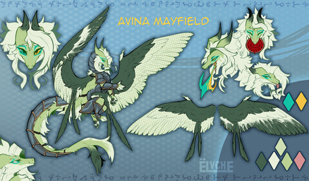 armor body_armor breath_powers elemental_manipulation female feral fire fire_breathing fire_manipulation fluffy fur furgonomics green_body green_fur hair heavy_armor heterochromia horn long_tail solo tail tail_armor white_hair conditional_dnp elvche mythology dragon mythological_creature mythological_scalie scalie 2024 digital_media_(artwork) model_sheet