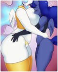 2015 4:5 absurd_res anthro anthrofied big_breasts border breastfeeding breasts chromapan clothed clothing crotchless_clothing crotchless_panties crotchless_underwear digital_media_(artwork) duo equid equine feathered_wings feathers female friendship_is_magic hasbro hi_res horn horn_fetish horn_in_mouth horn_play horn_suck huge_breasts incest_(lore) mammal my_little_pony mythological_creature mythological_equine mythology panties princess_celestia_(mlp) princess_luna_(mlp) sucking underwear white_border winged_unicorn wings