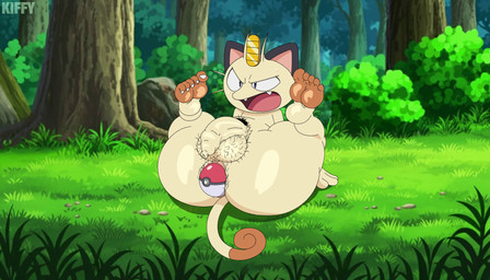 anal anal_hair anal_penetration anthro anus balls big_butt body_hair butt detailed_background feet flaccid foreskin forest genitals hairy_balls huge_butt huge_thighs humanoid_feet humanoid_genitalia humanoid_penis long_foreskin male nude object_in_ass outside penetration penis plant plantigrade pokeball pubes shortstack shortstack_male soles solo standard_pokeball thick_thighs tree unretracted_foreskin kiffy_(artist) nintendo pokemon team_rocket meowth_(team_rocket) generation_1_pokemon meowth pokemon_(species) absurd_res hi_res