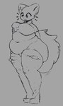 after_vore anthro anthro_pred belly belly_overhang belly_rolls big_belly big_butt big_tail biped breast_expansion breast_squish breasts butt butt_expansion clothed clothed_anthro clothed_female clothing crop_top cropped_topwear death ears_up expansion exposed_belly exposed_butt face_imprint fatal_vore featureless_crotch female female_anthro female_pred floating_whiskers fluffy fluffy_tail grey_background hand_imprint hand_on_breast hand_on_own_breast huge_butt huge_thighs imprint legwear looking_at_breasts looking_at_own_breasts looking_at_self looking_down_at_breasts looking_down_at_self monotone_background mouth_closed navel no_underwear overweight overweight_anthro overweight_female pointy_ears post_vore_weight_gain prick_ears shirt short_sleeves simple_background soft_vore solo squish standing straight_legs tail thick_thighs thigh_expansion thigh_highs tight_thigh_highs topwear torn_thigh_highs unseen_prey vore weight_gain wide_hips tcsrjx emily_(tcsrjx) domestic_cat felid feline felis mammal 2024 compression_artifacts digital_drawing_(artwork) digital_media_(artwork) english_description full-length_portrait greyscale hi_res monochrome portrait sketch female_(lore)