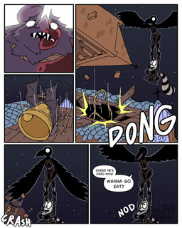angry anthro bat_wings beak bell bell_tower big_breasts big_butt black_clothing bodysuit boots breasts building building_destruction burn_scar burned_fur butt church clothed clothing creepy_face death destruction dialogue fangs female female_anthro femme_fatale flying footwear fur group hand_grab high_heeled_boots high_heels huge_breasts long_tongue male markings membrane_(anatomy) membranous_wings night nod nodding nodding_head pouch_(clothing) raccoon_tail rope scar scared scared_eyes scary screaming sharp_teeth shocked shoes skinsuit solo spread_wings stripes surprised tail tail_markings teeth text thief tight_clothing tongue trio tripping unconscious unconscious_anthro unconscious_male wings diegutan alucard_the_vampire_bat carmen_the_crow uva_the_raccoon avian bat bird corvid corvus_(genus) crow leaf-nosed_bat mammal microbat oscine passerine procyonid raccoon vampire vampire_bat yangochiropteran 4:5 absurd_res aliasing binary_drawing comic digital_drawing_(artwork) digital_media_(artwork) english_text hi_res