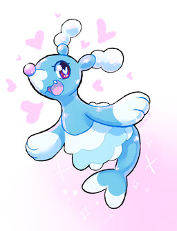 blue_body fangs female feral heart_eyes heart_symbol simple_background solo teeth qt-milk nintendo pokemon aquatic brionne generation_7_pokemon mammal pinniped pokemon_(species) 2016 hi_res source_request
