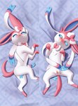 body_pillow dakimakura dakimakura_design dakimakura_pillow dakimakura_pose dakimakura_style female feral genitals pillow pussy solo steel_cat nintendo pokemon eeveelution generation_6_pokemon pokemon_(species) sylveon