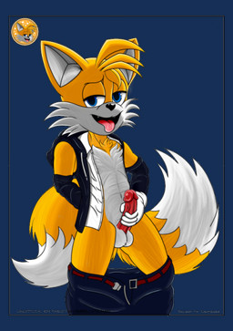 andromorph anthro aroused female intersex male masturbation solo umbrellatechan sega sonic_boom sonic_riders sonic_the_hedgehog_(series) fan_character miles_prower