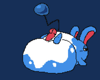 ass_up balls belly belly_humping belly_markings belly_on_ground big_belly black_sclera blinking bloated blue_arms blue_belly blue_body blue_ears blue_face blue_feet blush blush_lines countershade_belly countershade_body countershading feet feral feral_pred fully_inside genitals half-closed_eyes huge_belly humping_own_belly line_tail long_ears looking_at_belly looking_at_own_belly looking_at_self looking_back_at_self lying male male_feral male_pred markings monotone_arms monotone_face motion_lines multicolored_belly multicolored_body narrowed_eyes on_front penis pink_inner_ear rumbling_stomach same_size_vore semi-anthro short_loop simple_background soft_vore solo tail tail_orb thin_tail transparent_background two_tone_belly two_tone_body unseen_prey vore white_belly white_body white_eyes white_markings meatcanister nintendo pokemon azumarill generation_2_pokemon lagomorph leporid mammal pokemon_(species) waddling_head 2026 2d_animation alpha_channel animated digital_media_(artwork) english_description full-length_portrait loop pixel_(artwork) pixel_animation portrait