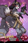 anthro anthro_focus anus biped blush bodily_fluids breasts butt clitoral clitoral_masturbation dipstick_tail duo female feral genital_fluids genitals gun hair holding_gun holding_object holding_ranged_weapon holding_weapon humanoid_genitalia humanoid_pussy larger_anthro markings masturbation open_mouth pupils pussy ranged_weapon simple_background size_difference solo_focus tail tail_markings thick_thighs three-quarter_view vaginal vaginal_fluids weapon avante92 amphibian canid canine frog mammal hi_res