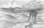 crater dialogue digitigrade feral male quadruped tail tail_tuft text tuft leovictor arthos felid lion mammal pantherine 2008 comic english_text greyscale monochrome shaded sketch