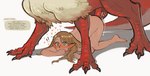 2024 4_toes 5_fingers 5_toes ass_up avian_feet barefoot bestiality blonde_hair blush blushing_profusely bodily_fluids body_blush claws covering covering_mouth delicious_in_dungeon digital_drawing_(artwork) digital_media_(artwork) dragon duo ear_blush elf english_text exclamation_point falin_touden feathered_dragon feathered_scalie feathers feet female feral fingers green_eyes hair heart_eyes heart_symbol hi_res humanoid humanoid_pointy_ears long_hair looking_pleasured lying male male/female male_penetrating marcille_donato mythological_creature mythological_scalie mythology nude on_front penetration penile penile_penetration scalie sex shaking simple_background sweat tail taur text toe_claws toes trembling white_background zenpornmonk