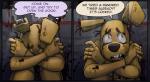 animatronic anthro blood bodily_fluids comic english_text five_nights_at_freddy's five_nights_at_freddy's_3 lagomorph leporid machine male mammal nobody_(artist) rabbit robot scottgames springtrap_(fnaf) text