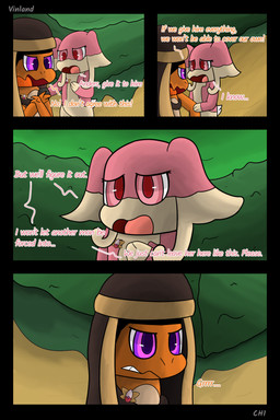 anthro badge biped cloth dialogue fantasy freckled_face freckles semi-anthro speech_bubble text vinland nintendo pokemon pokemon_mystery_dungeon spike_chunsoft anders_(infinitydoom) ano_(vinland) audino charmander generation_1_pokemon generation_5_pokemon pokemon_(species) 2:3 absurd_res artist_name comic digital_drawing_(artwork) digital_media_(artwork) english_text hi_res shaded simple_shading story