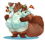 anthro bells_(animal_crossing) bottomwear brown_body brown_fur clothing fur group identical_twins leaf male money_bag obese overweight overweight_male shirt shorts simple_background topwear white_background fatglaz rotundfox animal_crossing nintendo timmy_nook tom_nook_(animal_crossing) tommy_nook canid canine mammal raccoon_dog tanuki 2020 hi_res brother_(lore) brothers_(lore) nephew_(lore) sibling_(lore) twins_(lore) uncle_(lore) uncle_and_nephew_(lore)