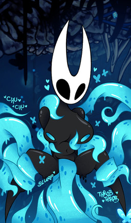 2_horns anthro biped black_body black_eyes blue_heart blue_text breast_grab breasts empty_eyes female hand_on_breast heart_symbol horn lifeblood nude onomatopoeia penetration sex slime solo sound_effects tentacle_in_vagina tentacle_penetration tentacle_sex tentacles text vaginal vaginal_penetration perc3nttt hollow_knight_(franchise) team_cherry hornet_(hollow_knight) arthropod goo_creature insect 2025 digital_drawing_(artwork) digital_media_(artwork) english_text hi_res