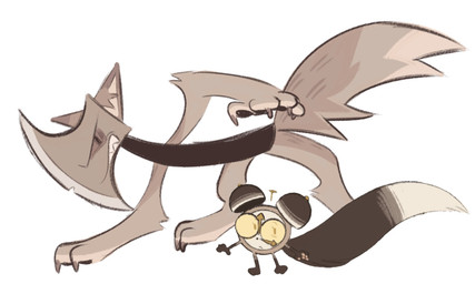 ambiguous_gender anthro axe brown_body brown_fur clock dipstick_tail duo fur living_axe markings simple_background tail tail_markings tan_tail_tip white_background clockstops3am conditional_dnp mythology blade_(labbit) tickit_(labbit) animate_inanimate canid canine living_clock mammal mythological_canine mythological_creature werecanid werecanine werecreature werewolf full-length_portrait hi_res portrait