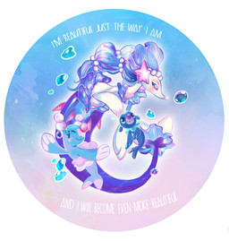 ambiguous_gender blue_body blush bubble female group smile starfish_(accessory) text water melankolilotti nintendo pokemon aquatic asterozoan brionne echinoderm generation_7_pokemon mammal pinniped pokemon_(species) popplio primarina starfish 2016 english_text hi_res source_request