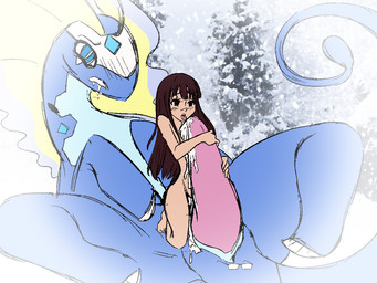bestiality bodily_fluids bodyjob cum duo female female_human female_on_feral feral genital_fluids genitals hug hugging_another hugging_another's_penis hugging_penis human_on_feral interspecies larger_feral larger_male male male/female male_feral male_on_human nude penis pokephilia sex size_difference smaller_female smaller_human princessyiris nintendo pokemon trainer_iris aurorus fossil_pokemon generation_6_pokemon human mammal pokemon_(species) 4:3