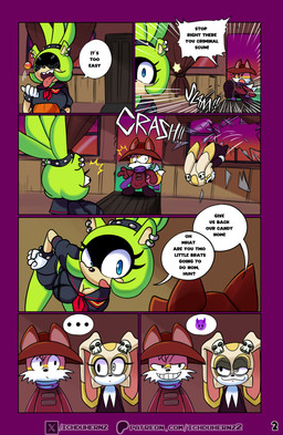 age_difference anthro big_breasts breaking_in breasts broken_glass bulging_eyes candy cleavage clothed clothing cosplay costume dessert devious_grin ear_piercing ellipsis emoji eyebrows female female_anthro food glass group halloween_costume hand_on_hip holidays image_bubble leaning leaning_forward male male_anthro motion_lines older_anthro older_female piercing pumpkin_basket raised_eyebrow speech_bubble text thick_thighs trio young young_female young_male younger_anthro younger_female younger_male ichduhernz halloween idw_publishing kill_la_kill oneshot sega sonic_the_hedgehog_(comics) sonic_the_hedgehog_(idw) sonic_the_hedgehog_(series) studio_trigger cream_the_rabbit lenore_(lenore_the_cute_little_dead_girl) miles_prower niko_(oneshot) ryuko_matoi surge_the_tenrec afrosoricid canid canine fox lagomorph leporid mammal rabbit red_fox tenrec true_fox absurd_res comic english_text hi_res