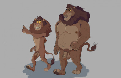 age_difference anthro areola armpit_hair balls big_balls big_penis biped body_hair brown_body brown_fur countershade_fur countershading duo eyebrows feet flaccid foreskin fur genitals glans grey_background humanoid_genitalia humanoid_penis looking_at_another male male/male navel nipples nude open_mouth open_smile partially_retracted_foreskin penis pubes simple_background size_difference smile tail tail_tuft tan_body tan_countershading tan_fur teeth tongue tuft vein veiny_penis walking whiskers roolthelion paco_(roolthelion) rool_(roolthelion) felid lion mammal pantherine 2025 digital_media_(artwork) hi_res father_(lore) father_and_child_(lore) father_and_son_(lore) parent_(lore) parent_and_child_(lore) parent_and_son_(lore) son_(lore)